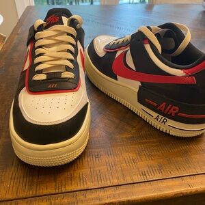 Nike Air Force 1 Shadow “Summit white/university red/black”